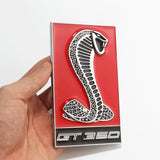 12x7cm Ford Shelby GT350 Logo Metal Car Sticker Decal Auto Front Hood Grille Emblem Badge