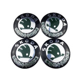 4pcs/set 56mm Skoda VRS Car Wheel Center Hub Sticker Decal