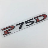 Tesla P75D P85D P90D P100D Letter Metal Car Rear Sticker Decal Emblem Badge
