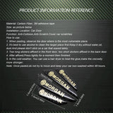 4pcs/set MG Carbon Fiber Car Door Anti-Scratch Sticker Door Side Protection Bumper Strips