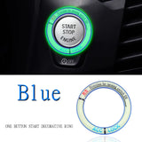 Nissan Luminous Car Engine One-click Start Stop Button Cover Sticker