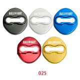 4pcs/set Mitsubishi Ralliart Stainless Steel Car Door Lock Cover Protection