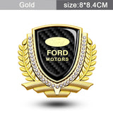 Ford Metal Diamond Car Rear Sticker Auto Window Emblem Badge Decal
