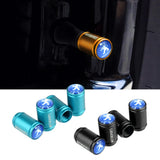 4pcs/set Peugeot Logo Matte Car Air Valve Stem Caps Auto Tyre Valve Covers