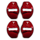 4pcs/set Tesla Stainless Steel Car Door Lock Cover Protection