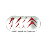 4pcs/set 56mm Citroen Car Wheel Center Hub Cap Sticker Decal