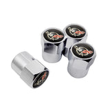 4pcs/set Chevrolet Corvette Car Air Valve Stem Cap Auto Tyre Valve Covers
