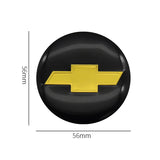 4pcs/set 56mm Chevrolet Car Wheel Center Hub Sticker Decal