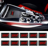 10pcs Subaru STI Epoxy Car Armrest Button Sticker