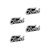 4pcs Ford Fiesta Ranger Transit Metal Car Stereo Sticker Auto Audio Emblem Decal