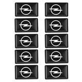 10pcs Opel Epoxy Car Armrest Button Sticker