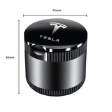 Tesla Metal Car Ash Tray Auto Ashtray Cigarette Holder Box with LED Light