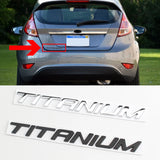 Ford TITANIUM Logo Car Rear Sticker Auto Letter Trunk Emblem Badge Decal