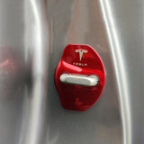 4pcs/set Tesla Stainless Steel Car Door Lock Cover Protection