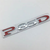 Tesla P75D P85D P90D P100D Letter Metal Car Rear Sticker Decal Emblem Badge