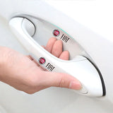 8pcs Fiat Car Door Handle Bowl Wrist Transparent Protector Anti-collision Decal
