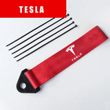 Tesla Nylon Car Front Bumper Trailer Belt Towing Rope