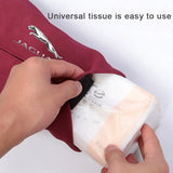 Jaguar Suede Car Tissue Box Holder Seat Back Hanging Napkin Storage Bag