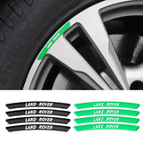 4pcs/set 9cm Land Rover Aluminum Alloy Car Wheel Rim Tyre Sticker