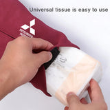 Mitsubishi Suede Car Tissue Box Holder Seat Back Hanging Napkin Storage Bag