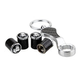 4pcs/set Holden Logo Carbon Fiber Car Air Valve Stem Caps Auto Tyre Valve Covers with Wrench