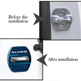 4pcs/set Nissan Nismo Stainless Steel Car Door Lock Cover Protection