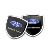 2PCS Ford Wolf Metal Car Side Sticker Auto Emblem Badge Decal
