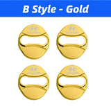 4pcs/set Hyundai Stainless Steel Car Door Lock Cover Protection