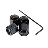 4pcs/set Mitsubishi Ralliart Anti-Theft Car Air Valve Stem Cap Auto Tyre Valve Covers