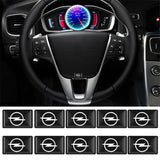 10pcs Opel Epoxy Car Armrest Button Sticker