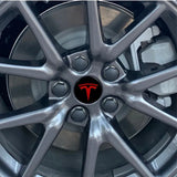 4pcs/set 56mm Tesla ABS Car Wheel Hub Center Caps Covers