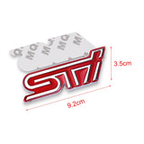 Subaru STI Metal Car Front Hood Grille Emblem Badge Auto Rear Sticker Decal