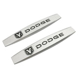 2pcs Dodge Metal Car Fender Side Badge Decal Rear Emblem Sticker