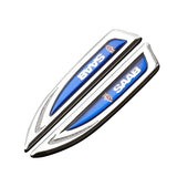 2pcs SAAB Metal Car Side Fender Emblem Sticker Decal