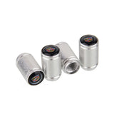 4pcs/set Cadillac Logo Matte Car Air Valve Stem Caps Auto Tyre Valve Covers