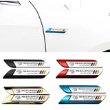2pcs Mazda MS Mazdaspeed Logo Metal Car Side Sticker Emblem Badge Decal Auto Body Decoration
