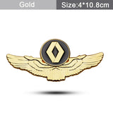 Renault Metal Wings Car Rear Sticker Auto Window Emblem Badge Decal