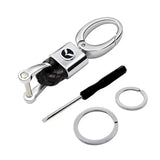 Mazda Logo PU Leather Braided Rope Car Keychain