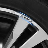 4pcs/set 9cm Mazda Aluminum Alloy Car Wheel Rim Tyre Sticker