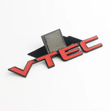 Metal Car Styling Body Side Trunk Emblem Sticker for VTEC Civic Odyssey CRV Crosstour City Jade H-RV CRZ Jazz Accessories