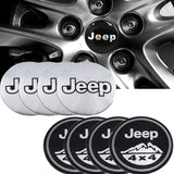 4pcs/set 56mm Jeep Car Wheel Center Hub Sticker Decal