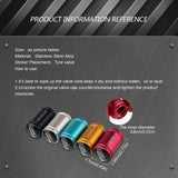 4pcs/set Land Rover Logo Matte Car Air Valve Stem Caps Auto Tyre Valve Covers