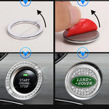 Land Rover Diamond Car Engine One-click Start Stop Button Cover Sticker
