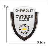 Chevrolet Metal Shield Car Rear Sticker Auto Window Emblem Badge Decal