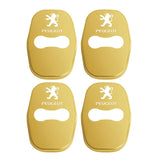 4pcs/set Peugeot Stainless Steel Car Door Lock Cover Protection