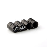 4pcs/set Lexus Logo Car Air Valve Stem Caps Auto Tyre Valve Covers