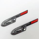 Peugeot Letter GT Logo ABS Car Rear Sticker Auto Body Fender Side Emblem Badge Decal