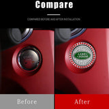 Land Rover Diamond Car Engine One-click Start Stop Button Cover Sticker