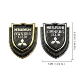 Mitsubishi Shield Carbon Fiber Car Rear Sticker Window Emblem Badge Decal