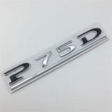 Tesla P75D P85D P90D P100D Letter Metal Car Rear Sticker Decal Emblem Badge